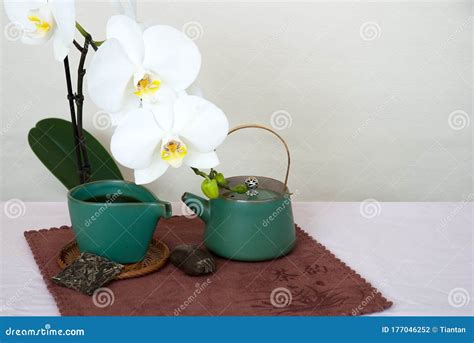 Still Life With Tea Utensils Stock Photo Image Of Ingredient