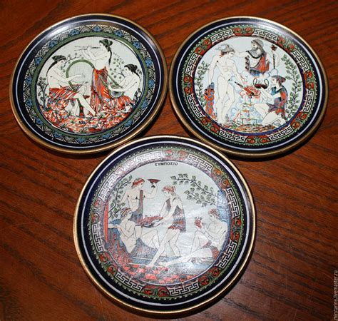 Check spelling or type a new query. Decorative plates with scenes of ancient Greece, pottery ...