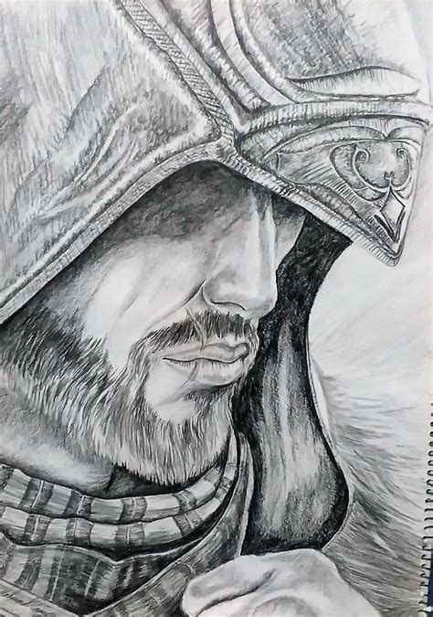 A Drawing Of A Man With A Helmet On