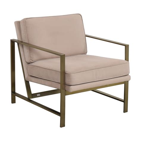 Shop west elm at chairish, home of the best vintage and used furniture, decor and art. 46% OFF - West Elm West Elm Metal Frame Upholstered Chair ...