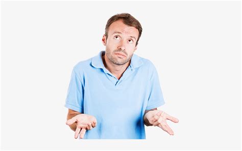 White Man Asked By Confused Person Transparent Transparent Png