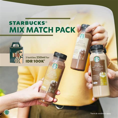 Jual Starbucks 3 Botol 250ml Mix Match Pack Starbucks Coffee 250ml