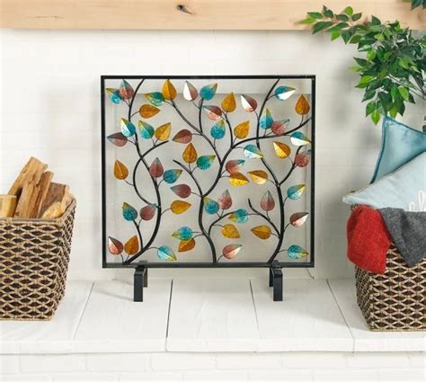 51 Decorative Fireplace Screens To Instantly Update Your Fireplace Obsigen