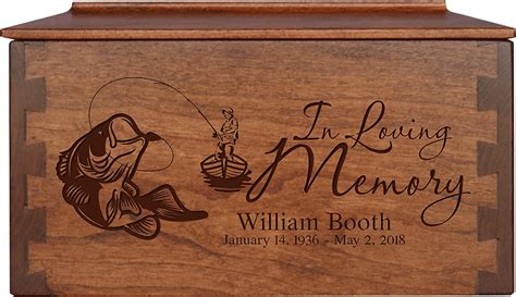 Lifesong Milestones Personalized Wooden Fishing Cremation