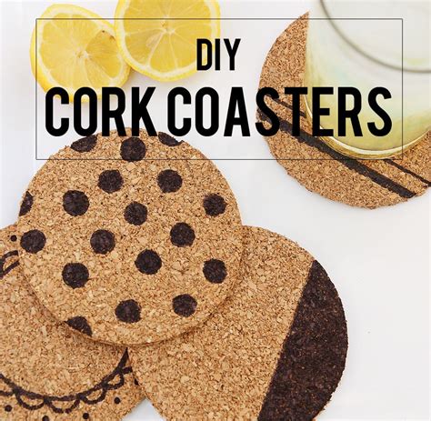 Diy Cork Coasters Super Easy Craft Project Life On Virginia Street