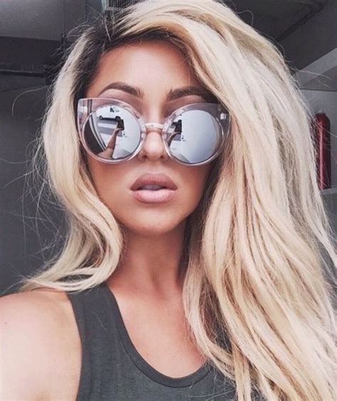 Rooty Blonde Sunglasses Beauty Mirrored Sunglasses