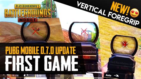 New Vertical Foregrip Is Amazing 1st Game Pubg Mobile Update Youtube