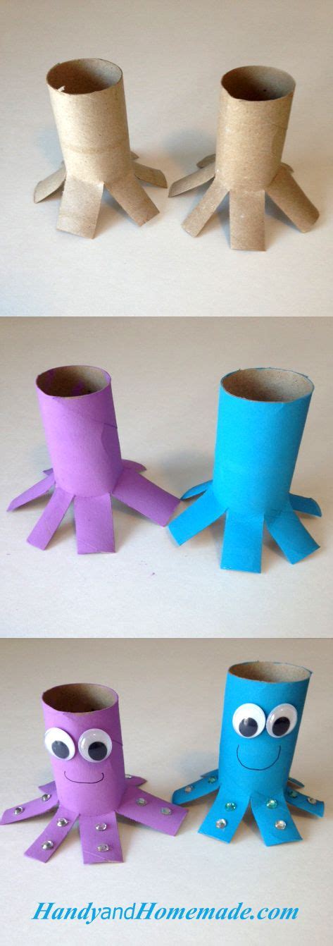 Kids Octopus Toilet Paper Roll Craft Paper Roll Crafts