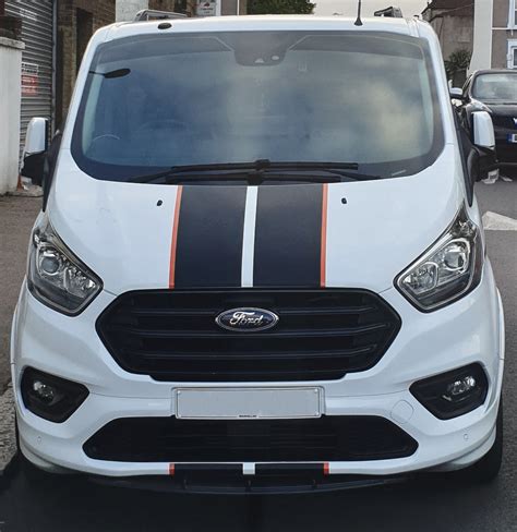 Ford Transit Custom Full Racing Stripes Graphics Stickers Decals My