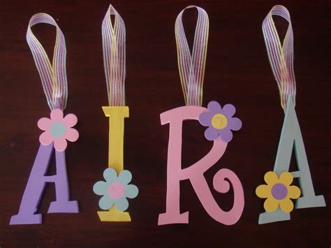 Auntteague Creations Airas Wooden Letter Name