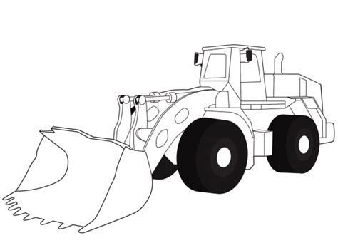 Wheel Loader Coloring Page Colouringpages