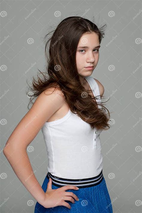 Thoughtful Teen Girl Stock Photo Image Of Child Young 41951284