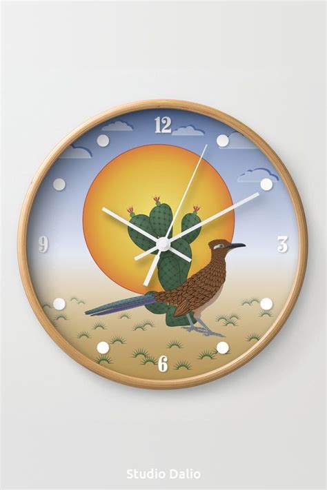Desert Roadrunner Decorative Wall Clock Clock Wall Clock Clock Wall