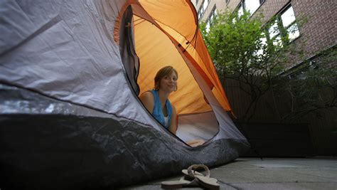 Camping Nyc Style Pitching Tents At Luxury Hotels