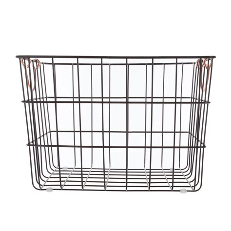 Better Homes And Gardens Large Wire Basket With Copper Handles
