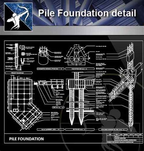 【architecture Cad Details Collections】pile Foundation Detail