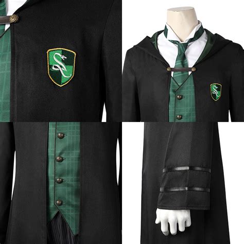 Hogwarts Legacy Slytherin Male School Uniforms Cosplay Costume