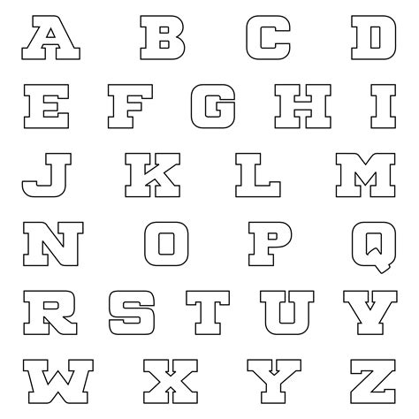 Printable Big Lettersterms Of Use
