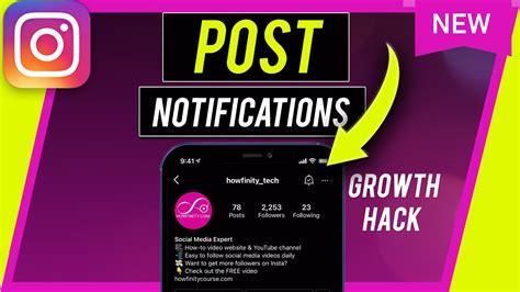 How To Turn On Post Notifications On Instagram Youtube