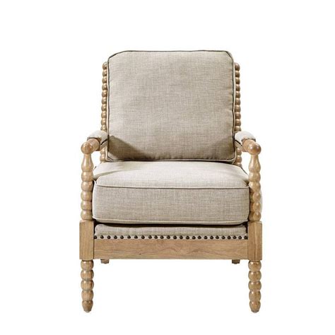 Farmhouse living room chairs : Lyla Accent Chair Beige | Accent chairs, Rattan chair ...