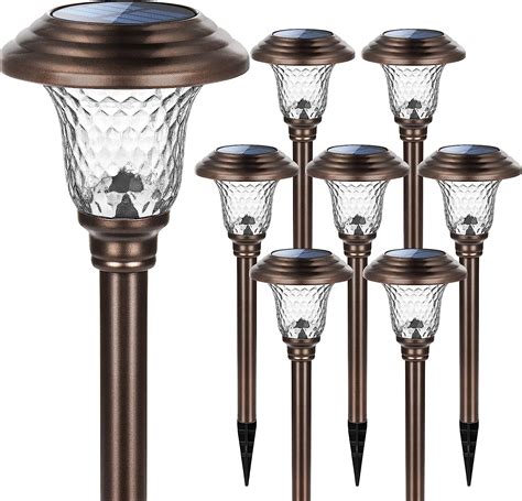 Home And Garden Outdoor Lighting Landscape And Walkway Lights 8 Pack Solar