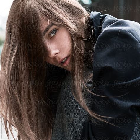 Close Up Portrait Of A Beautiful Young Girl Close Up By Stocksy