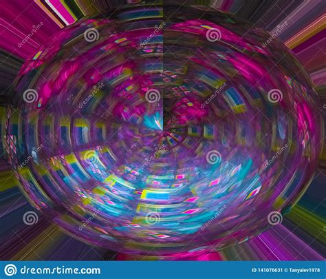 Abstract Shape Swirl Dynamic Shiny Motion Render Effect Elegance