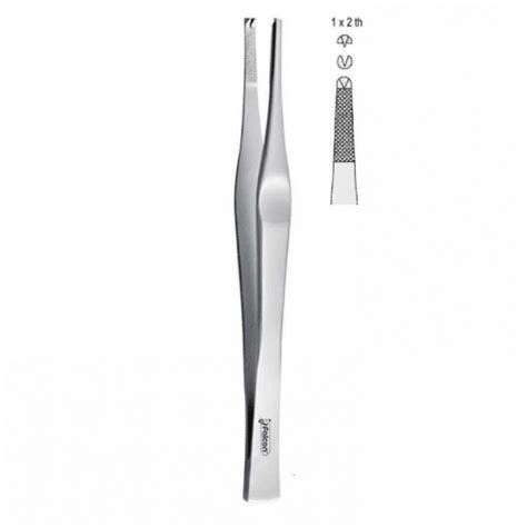 Forceps Tissue Lane 1x2th 180mm