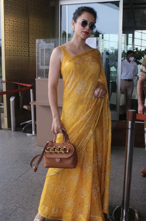 Kangana Ranaut Gives A Summer Spin To Airport Fashion In A Bright