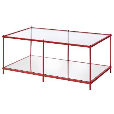 Lindenham Glass Top Coffee Table Red Mibasics Target