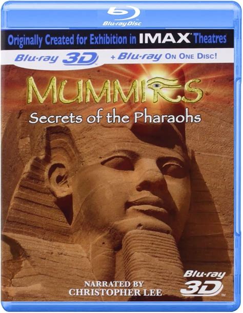 imax mummies secrets of the pharaohs blu ray blu ray 3d uk christopher lee
