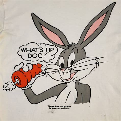 Bugs Bunny Whats Up Doc Vintage T Shirt 1984 Etsy