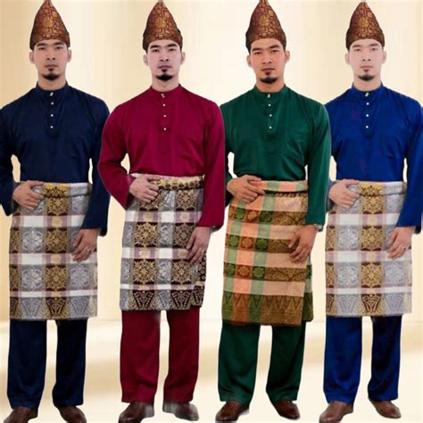 Jual Layooney Baju Teluk Belanga Pria Melayu Kurung Setelan Pakaian