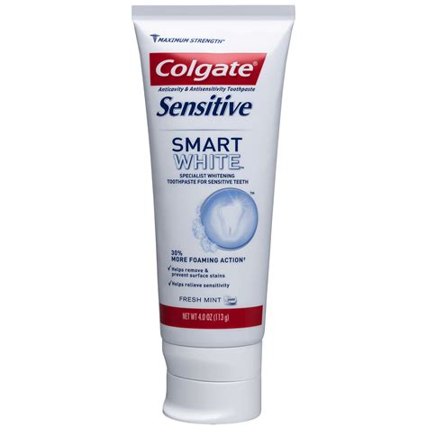 Colgate Sensitive Smart White Whitening Toothpaste Fresh Mint 4 Oz