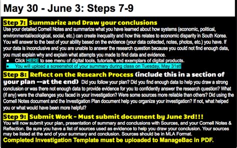 With the 'w's' how, when , why, what etc. Thursday: write summative investigation reflection