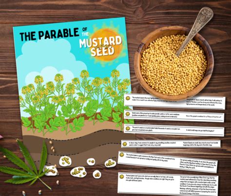 Parable Of The Mustard Seed And Leaven Bible Parable Lessons For Kids