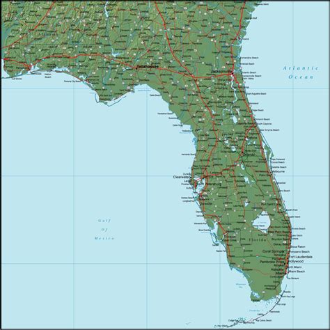 United States Map Of Florida