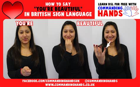 How To Sign Youre Beautiful In British Sign Language Flickr