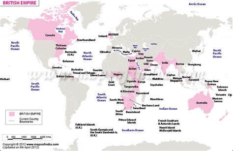 British Empire Map Map Highlighting The British Empire Acr Flickr