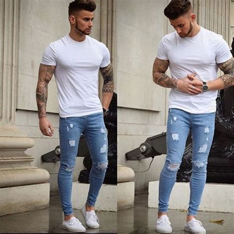 They can last seemingly forever, so here are 5 types of denim. New Fashion Mens Long Straight Leg Trousers Slim Fit ...