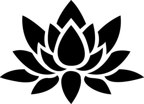 Black Transparent Lotus Flower Png
