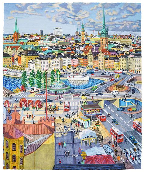 © ab storstockholms lokaltrafik 2020.11.03_slussen/södermalmstorg_hlpk web. Södermalmstorg-Slussen i 2020 | Konstnärer, Litografi ...