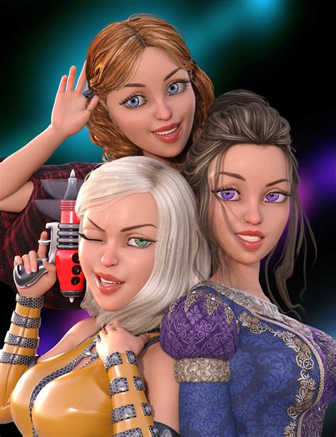 Toon Girls Expressions For The Girl 8 Daz 3d