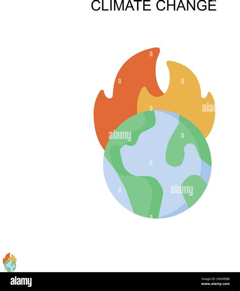 Climate Change Simple Vector Icon Illustration Symbol Design Template