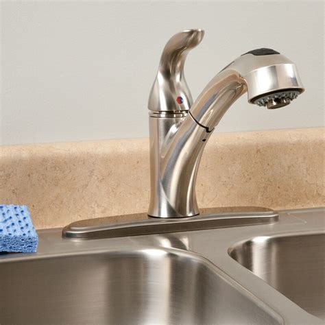 We did not find results for: Waxman AquaLife Single Handle Pull-Out Kitchen Faucet with ...