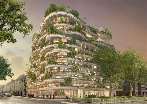Vincent Callebaut Creates Biophilic Building With Sinuous Balconies