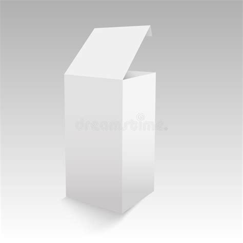 Blank Of Opened Cardboard Box Vector Illustration Stock Vector