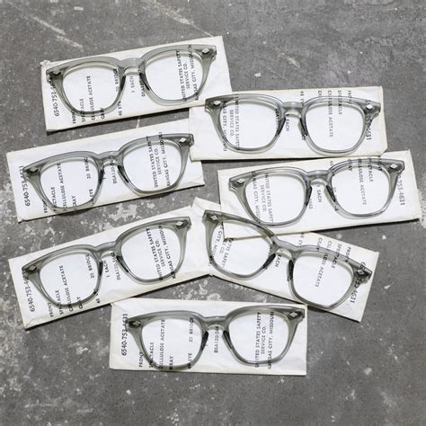 【deadstock】1960 s 70 s uss military official g i glasses gray smoke [48 20] ｜ミリタリー眼鏡