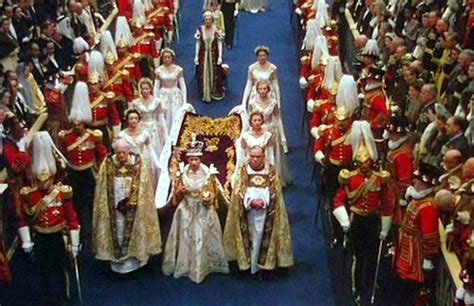 The coronation service used for queen elizabeth ii descends directly from that of king edgar at. Queen Elizabeth II arrives at Westminster Abbey in the ...