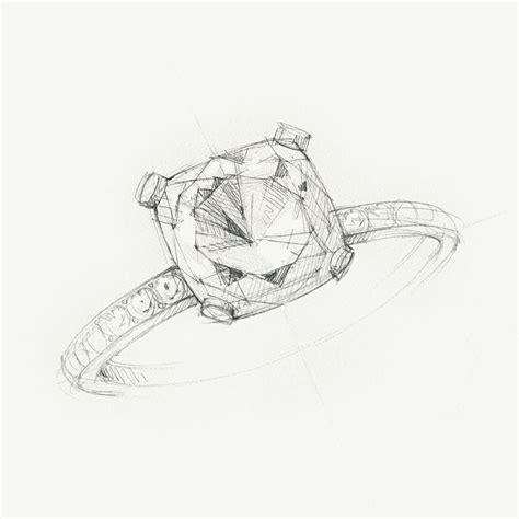 Browse Engagement Ring Collection Ring Sketch Jewelry Drawing